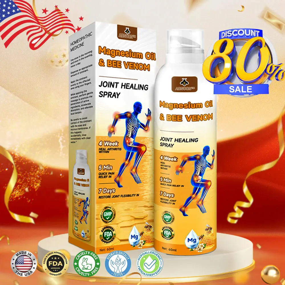 ADNOON® 💧Magnesium Oil & Bee Venom Joint Healing Spray