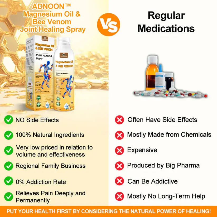 ADNOON® 💧Magnesium Oil & Bee Venom Joint Healing Spray