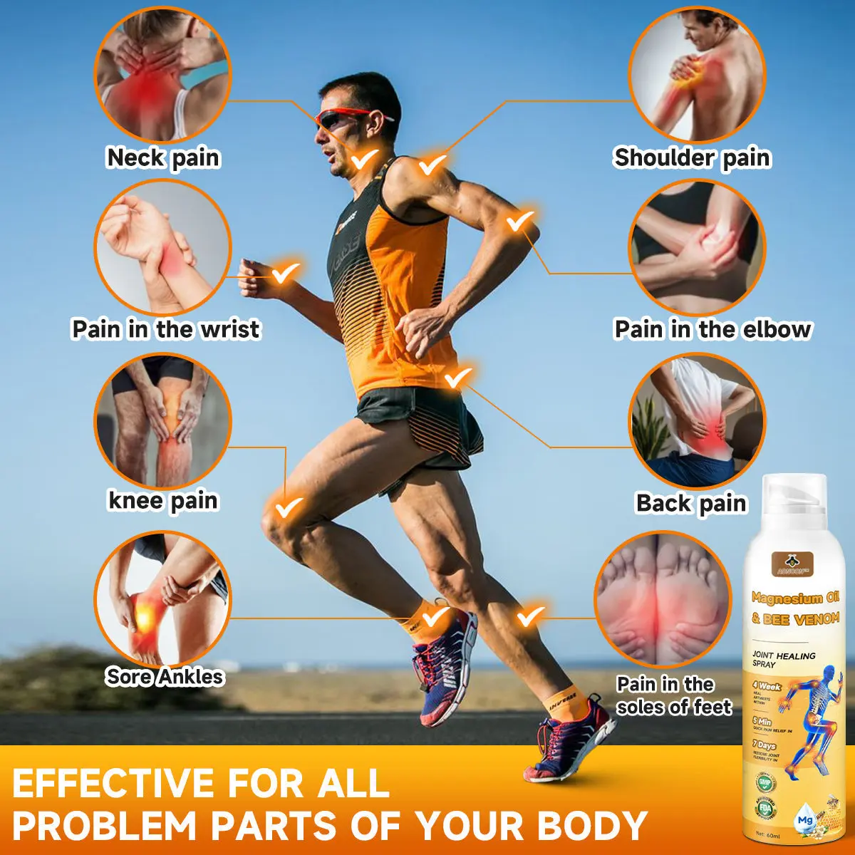 ADNOON® 💧Magnesium Oil & Bee Venom Joint Healing Spray