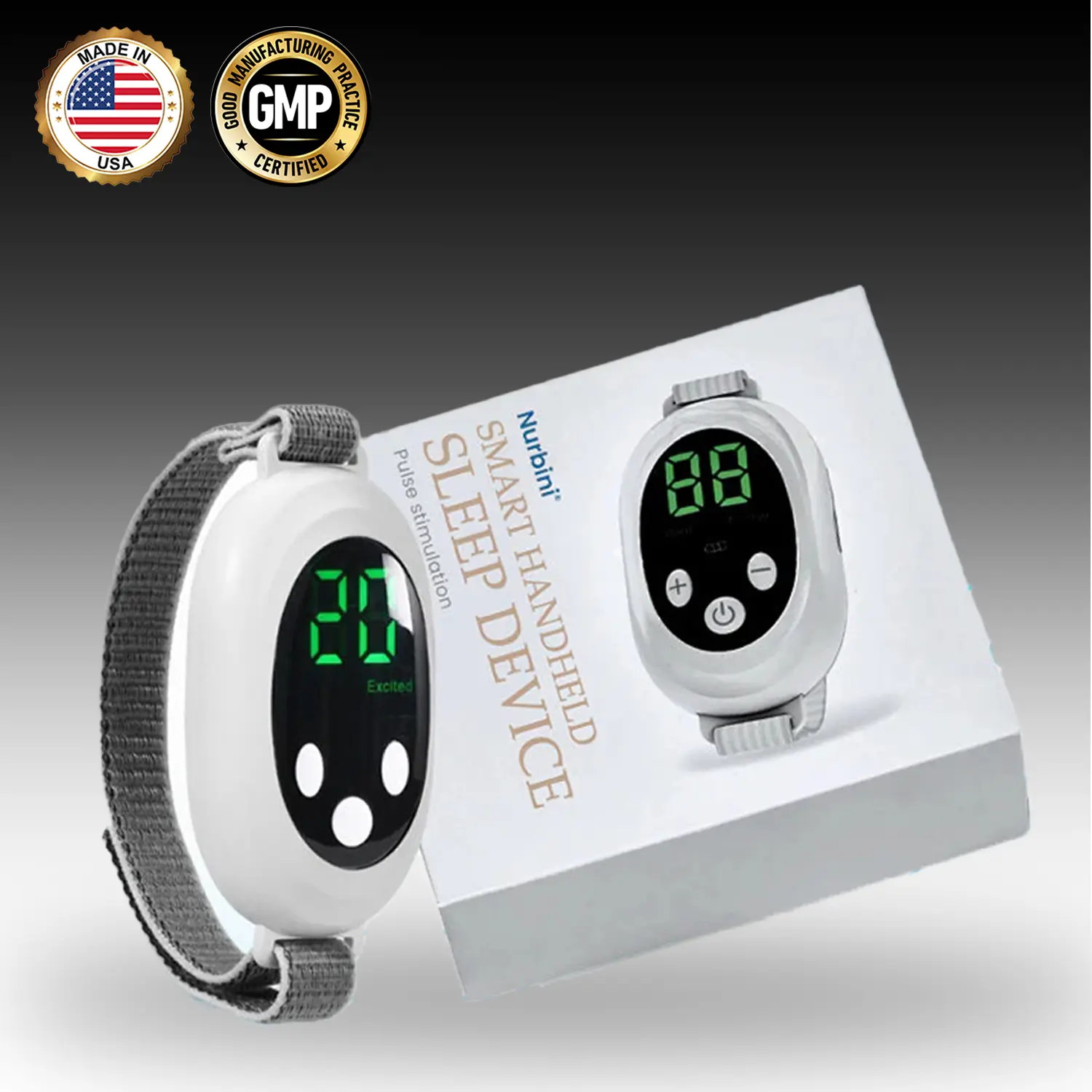 Nurbini® NeuroSleep Pro – Smart Handheld Sleep & Anxiety Relief Device