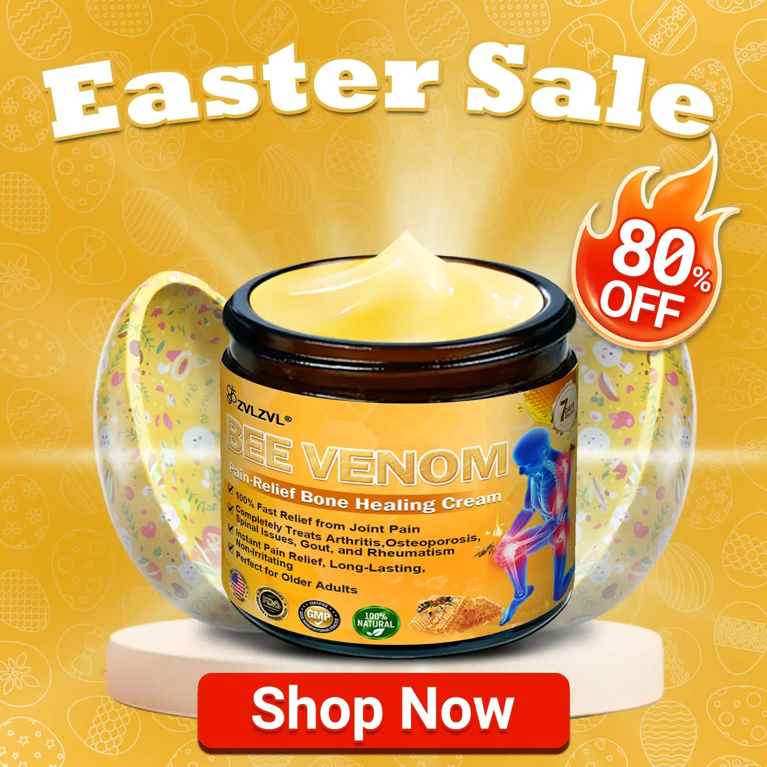 ZVLZVL® Bee Venom Pain-Relief Bone Healing Cream