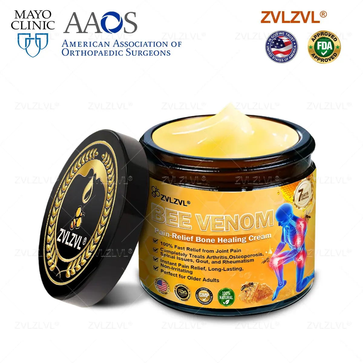 ZVLZVL® Bee Venom Pain-Relief Bone Healing Cream