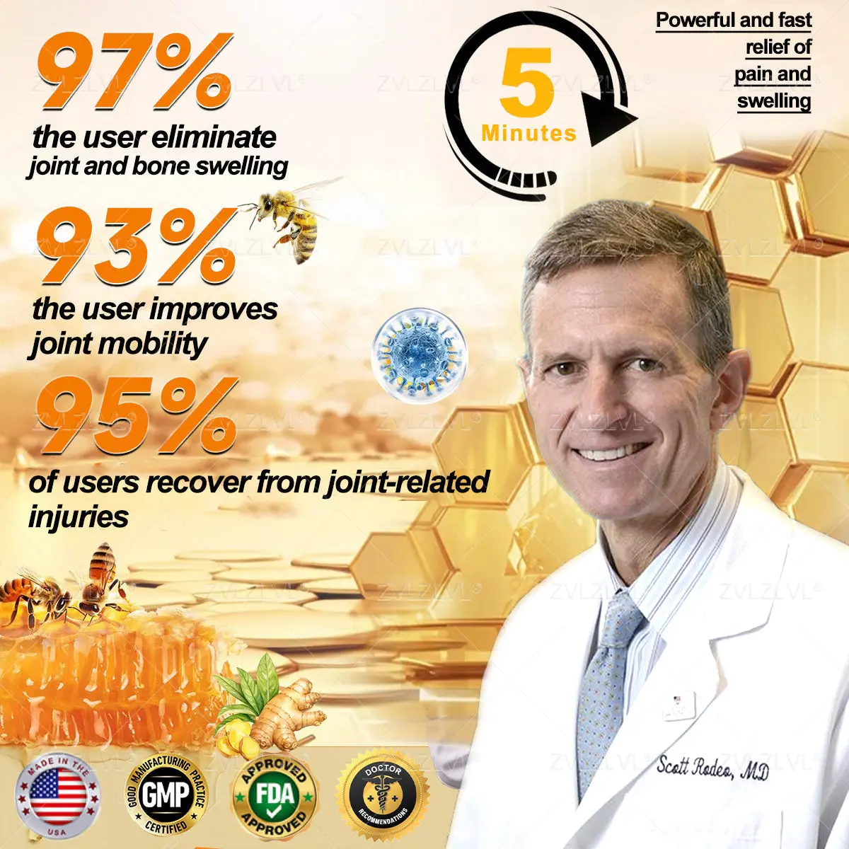 ZVLZVL® Bee Venom Pain-Relief Bone Healing Cream